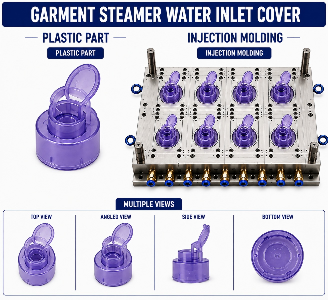 Garment Steamer Plastic Water Inlet Cover Mould and Moulding Service